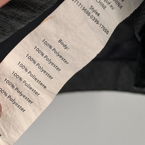 Fabletics Gray Ruched Long Sleeve Jacket Pink Zipper Drawstring Womens size larg - Picture 5 of 16